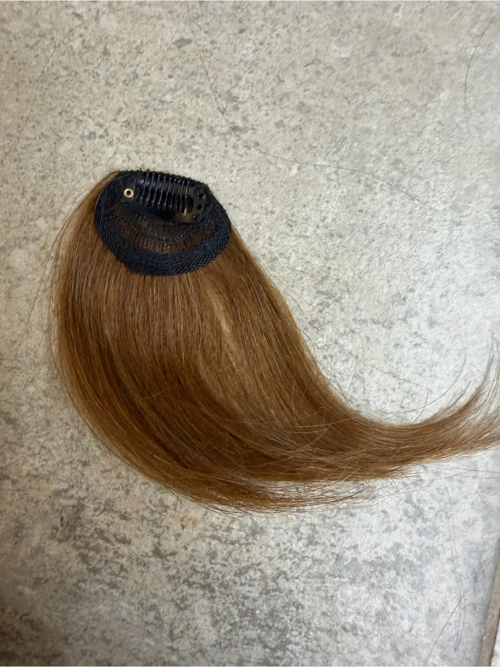 Light Brown Clip-In Bangs Hair Extension Piece - Women’s Hair Accessory